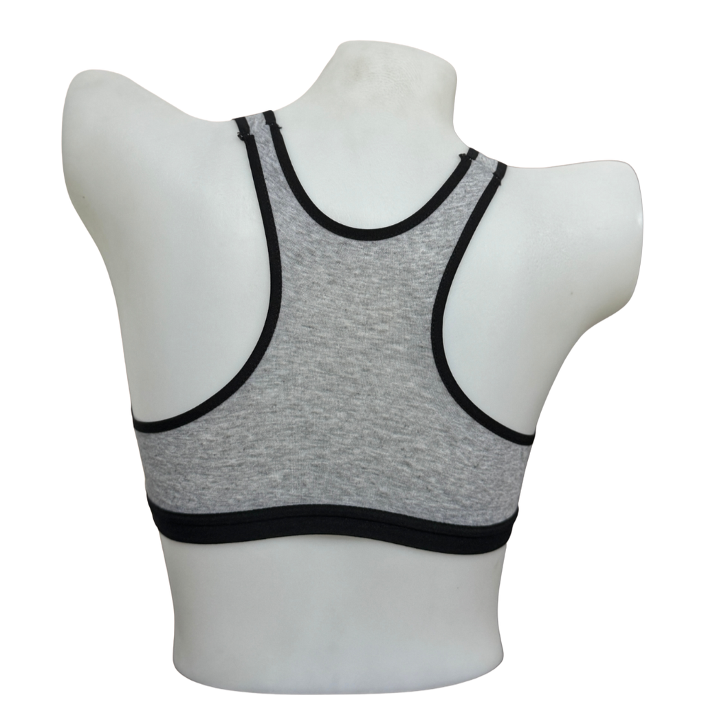 high support sports bra back detail