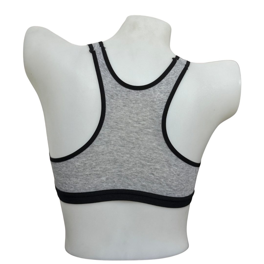 high support sports bra back detail