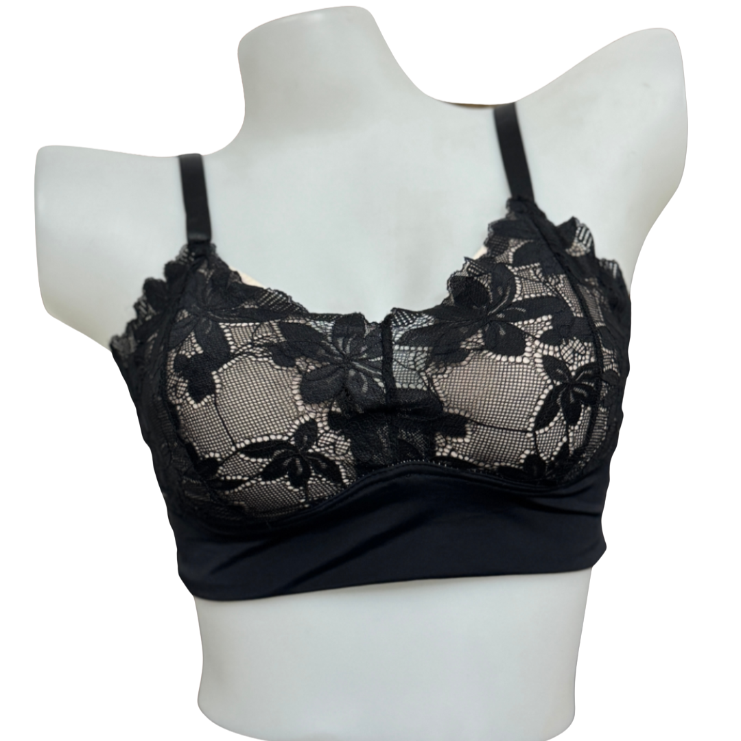 Floral Lace Design Bra
