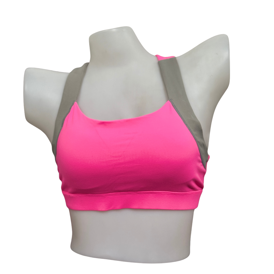 Women Seamless Cross Strap Sports Bra – Yoga & Active Comfort