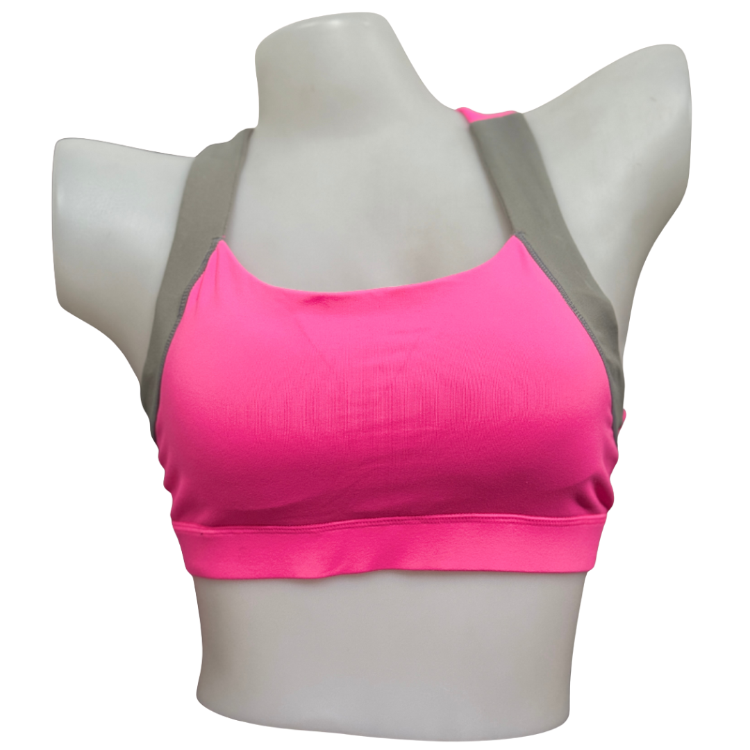 Women Seamless Cross Strap Sports Bra – Yoga & Active Comfort
