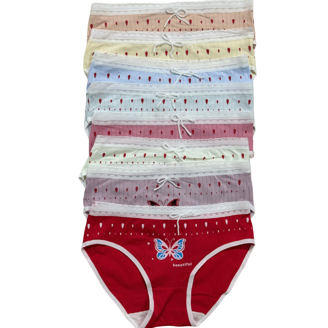 Girls Printed Butterfly Underwear