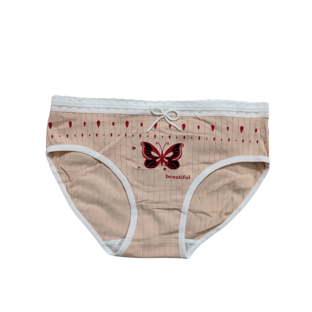 Girls Printed Butterfly Underwear