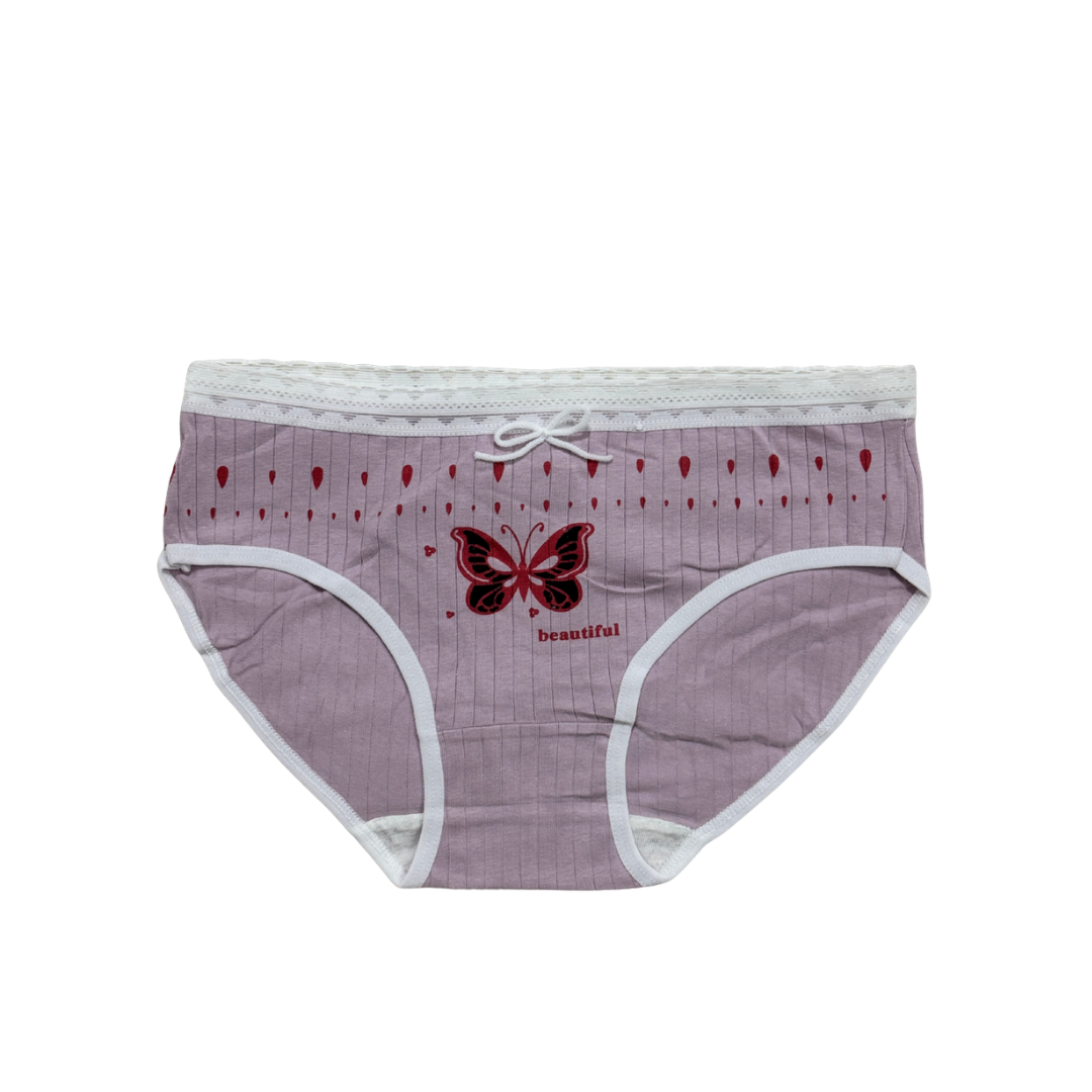 Girls Printed Butterfly Underwear
