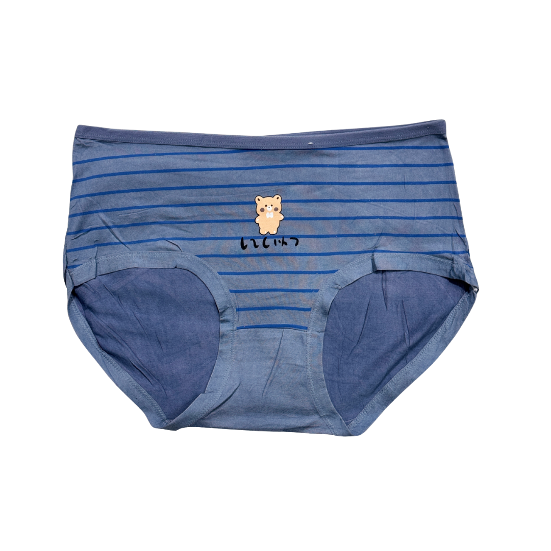 Cute Bear Print Cotton Panties for Girls