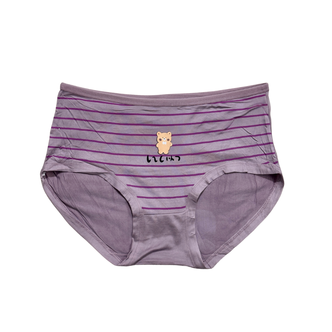 Cute Bear Print Cotton Panties for Girls