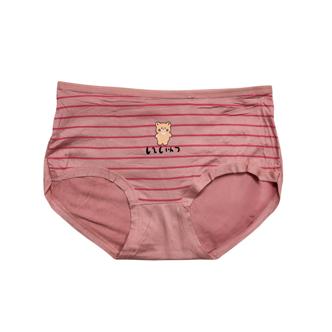 Cute Bear Print Cotton Panties for Girls