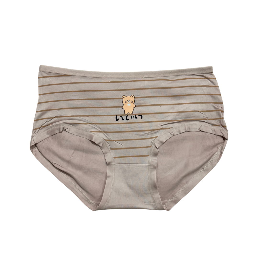 Cute Bear Print Cotton Panties for Girls