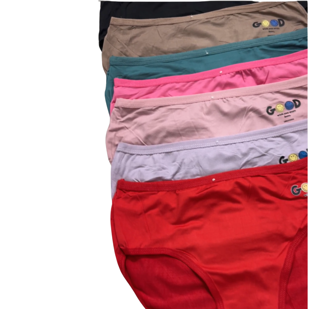 Girls “GOOD” Printed Cotton Panties