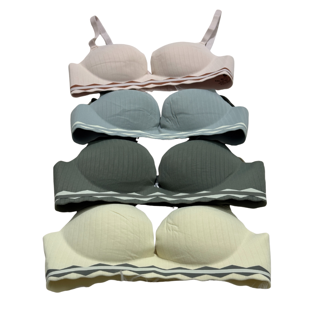 Anti-Gravity Seamless Double-Padded Non-Wired Push-Up Bra
