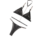Black Sheer Chain Lingerie Set