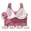 Wide Strap Sports Bra Seamless Ribbed – Alexender Weng