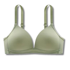 Glossy Triangle Bra Soft Light Support