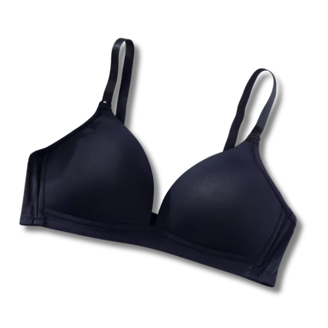 Glossy Triangle Bra Soft Light Support