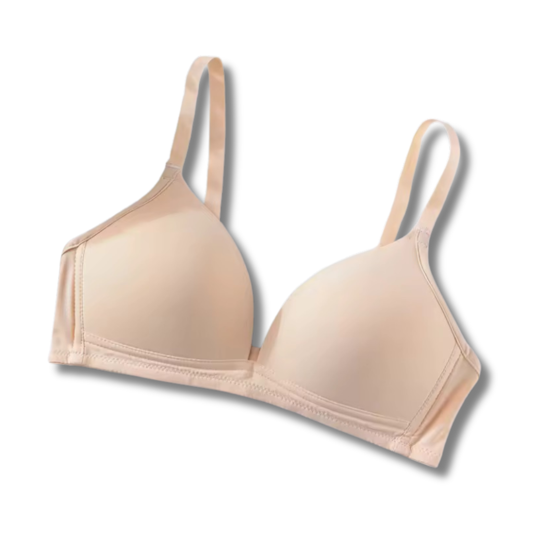 Glossy Triangle Bra Soft Light Support