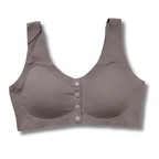 Front Open Seamless Bra Soft Button Comfortable Bra