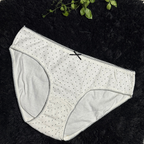 Leak-Proof Cotton Underwear for Women – Dotted Print Summer Brief