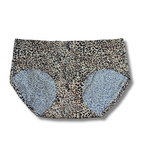 Leak-Proof Cheetah Print Cotton Underwear for Women