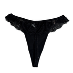 V-Shape French Lace Seamless Thong Panty
