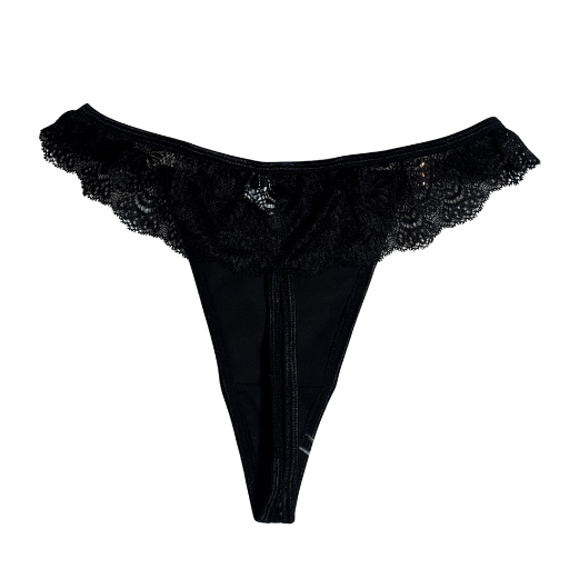 V-Shape French Lace Seamless Thong Panty
