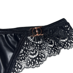V-Shape French Lace Seamless Thong Panty