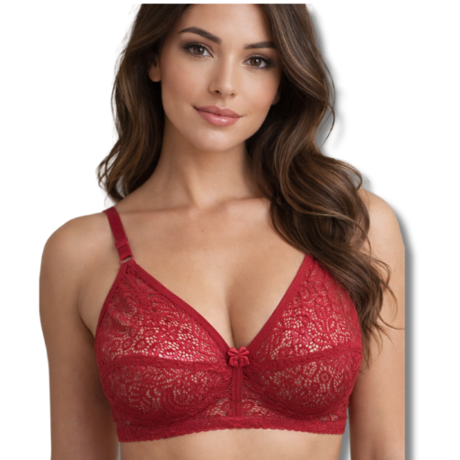 Sheer Lace Bra – Wire-Free Soft Support Bralette
