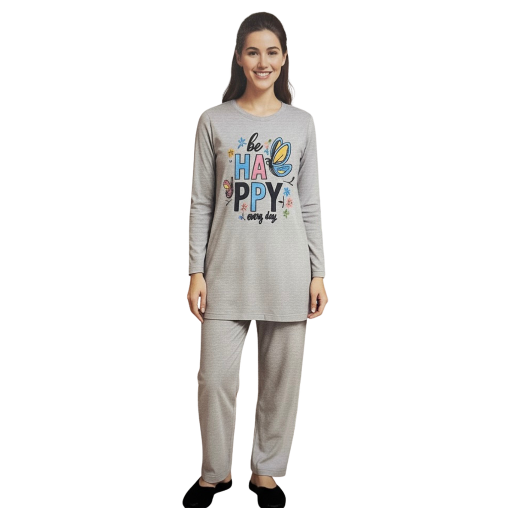 Winter Wear Pajama Suit – Grey