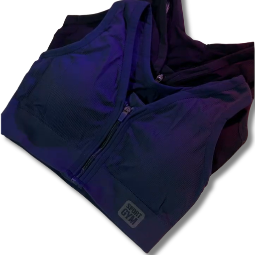 Front Zip Sports Bra for Women