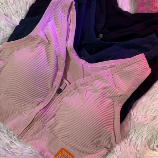 Front Zip Sports Bra for Women