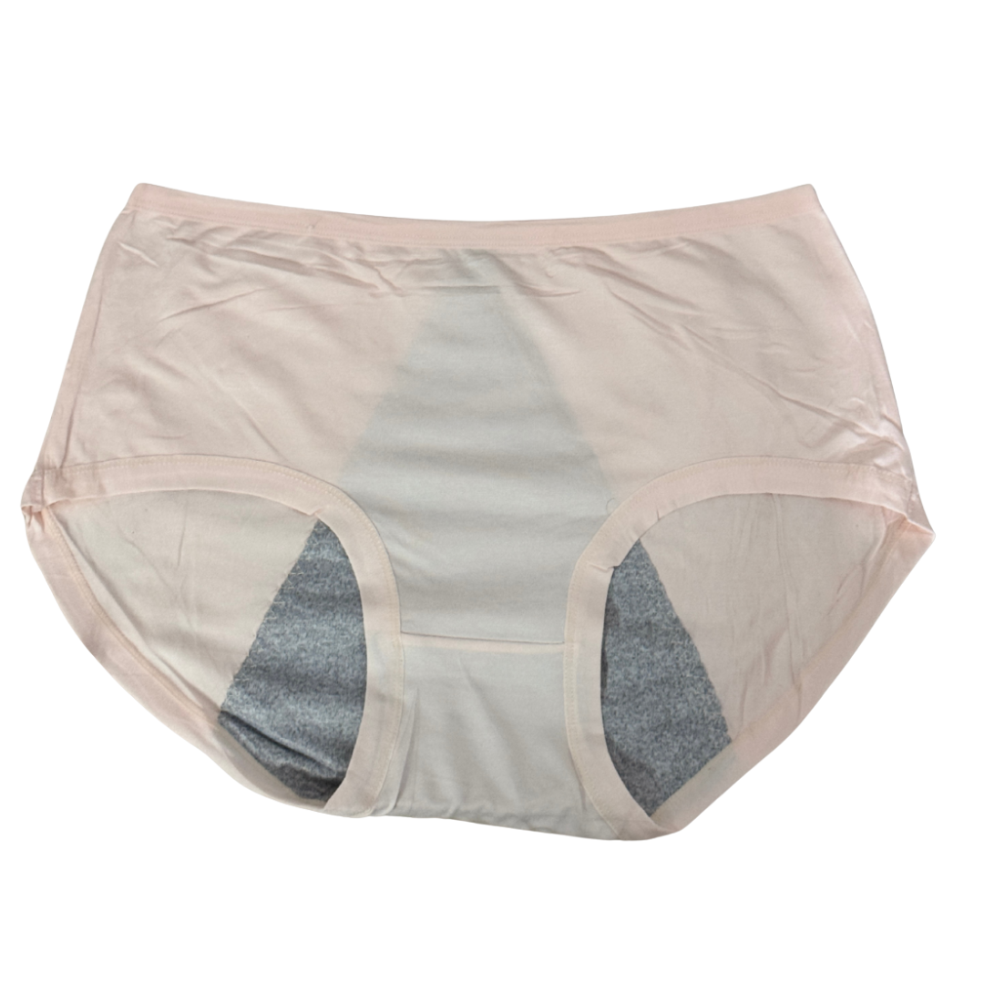 Double layered leak-proof period underwear in light color