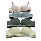 Smooth seamless edge on push-up bra