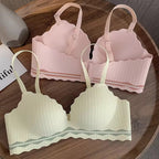 seamless double padded push up bra