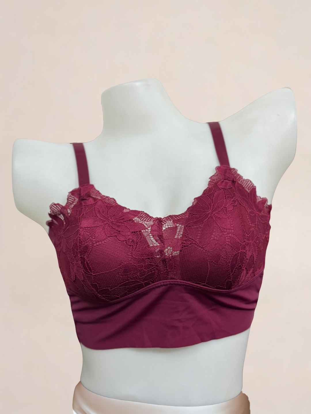 Floral Lace Design Bra