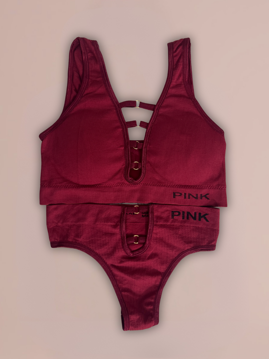 Active Casual Sports Bra & Brief Set