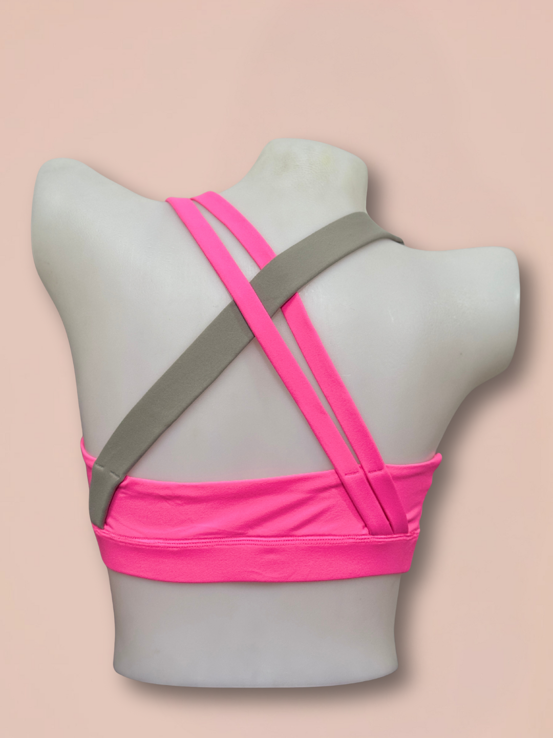 Women Seamless Cross Strap Sports Bra – Yoga & Active Comfort - Image 2