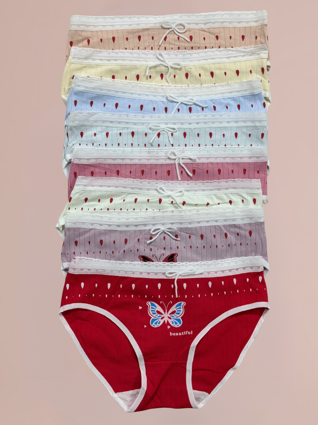 Girls Printed Butterfly Underwear