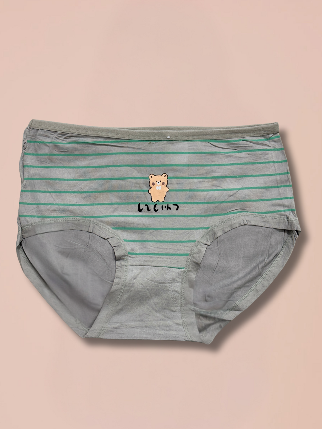 Cute Bear Print Cotton Panties - Image 2