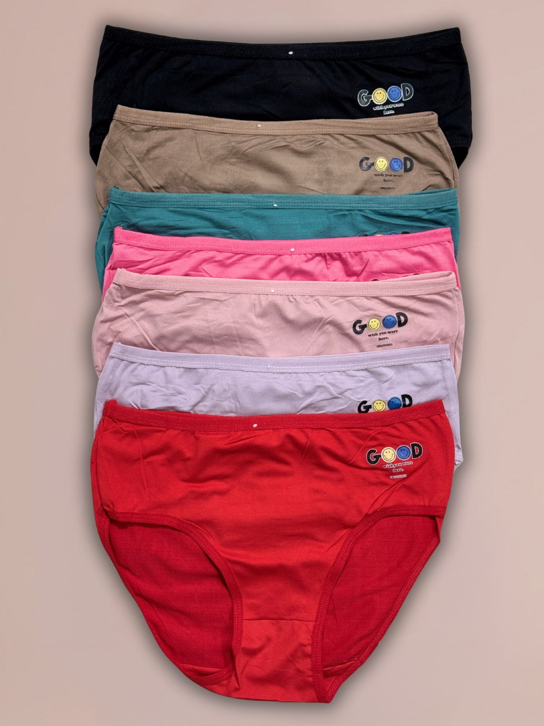 Girls “GOOD” Printed Cotton Panties