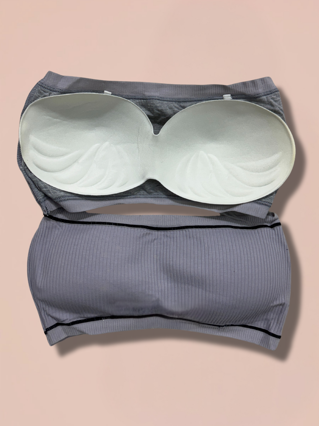 Seamless Strapless Push-Up Bandeau Bra
